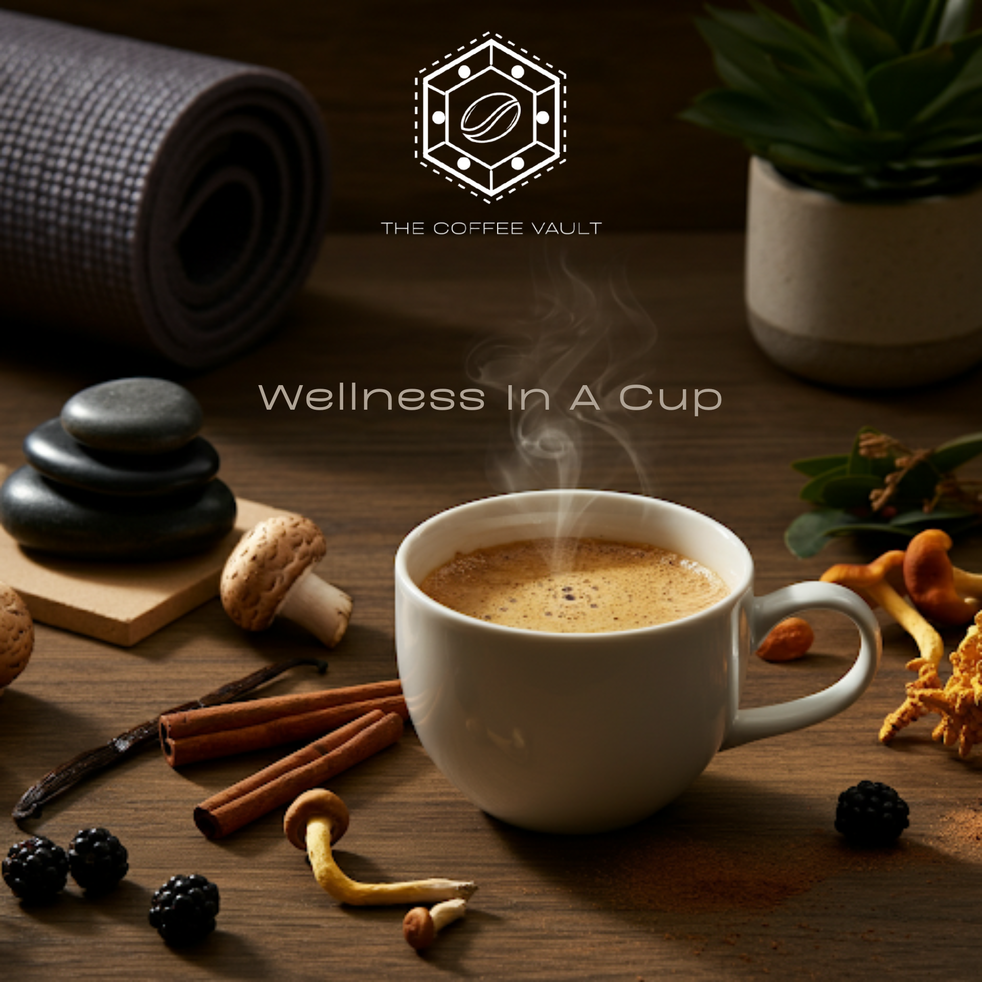 Caramel Mushroom Coffee – Premium Coffee with Cordyceps Extract and Natural Caramel – 100g)